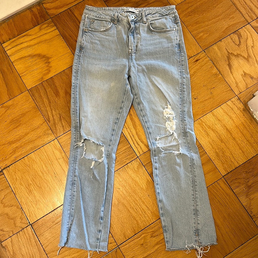 Zara kick flare jeans